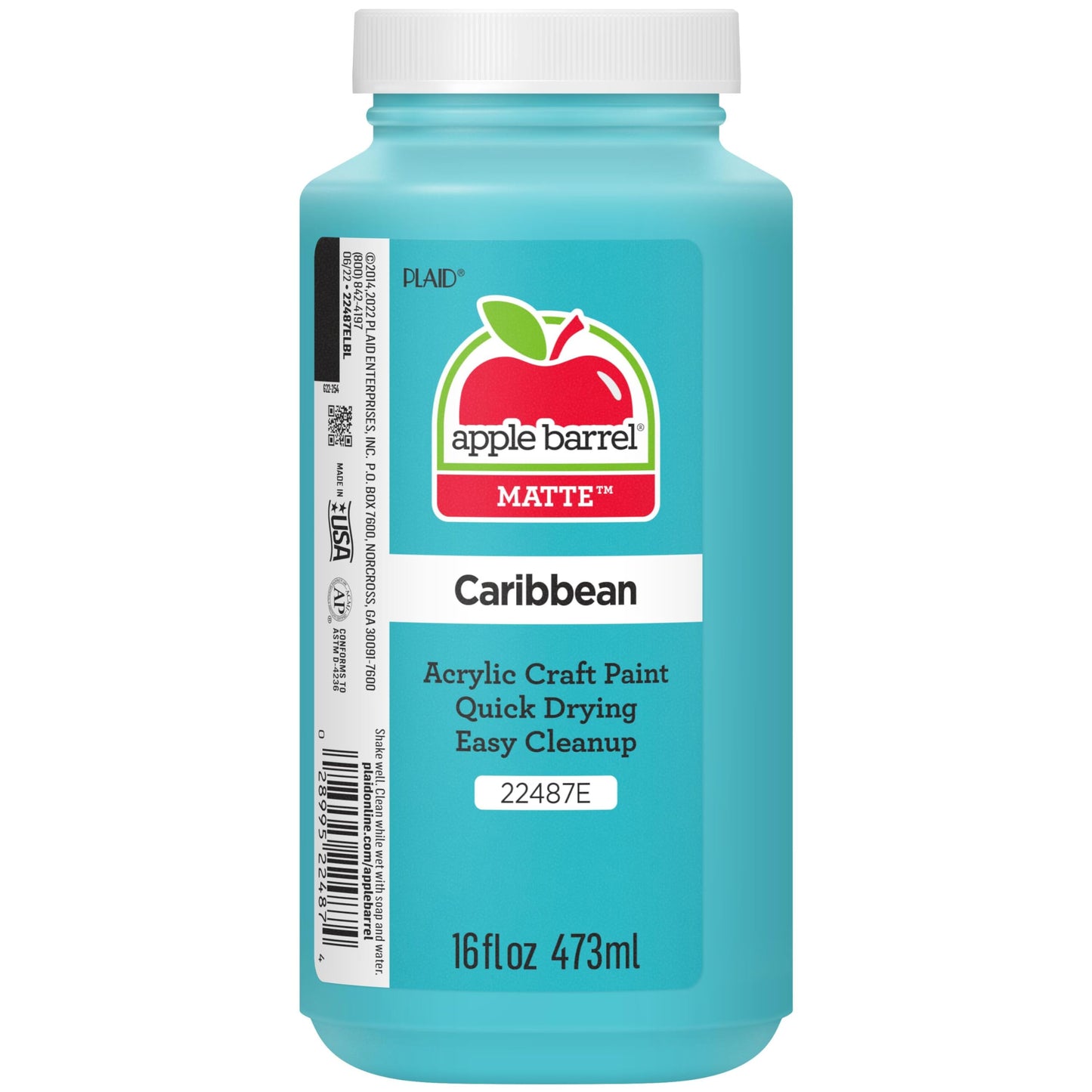 Apple Barrel Acrylic Paint in Assorted Colors (16 Ounce), 21142 Cobalt Blue