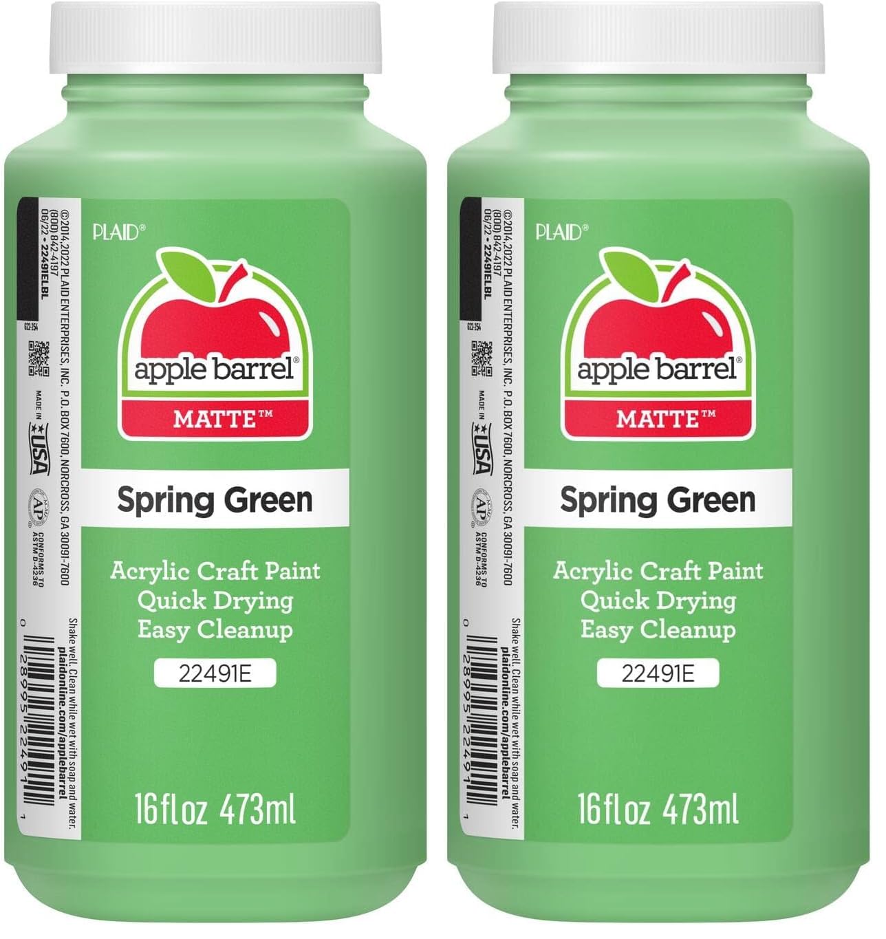 Apple Barrel Acrylic Paint in Assorted Colors (16 Ounce), 21142 Cobalt Blue