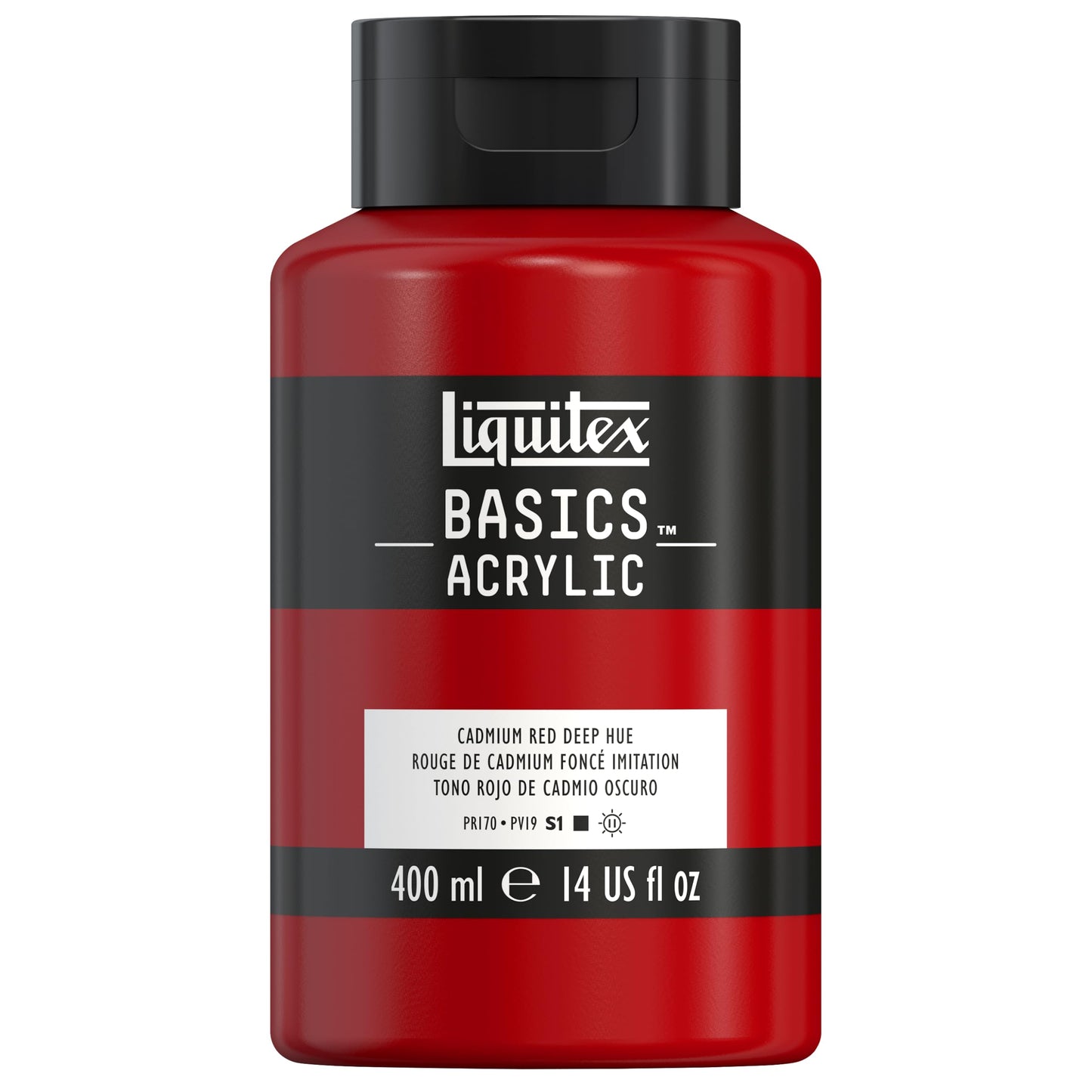 Liquitex BASICS Acrylic Paint, 250ml (8.5-oz) Tube, Cadmium Red Medium Hue