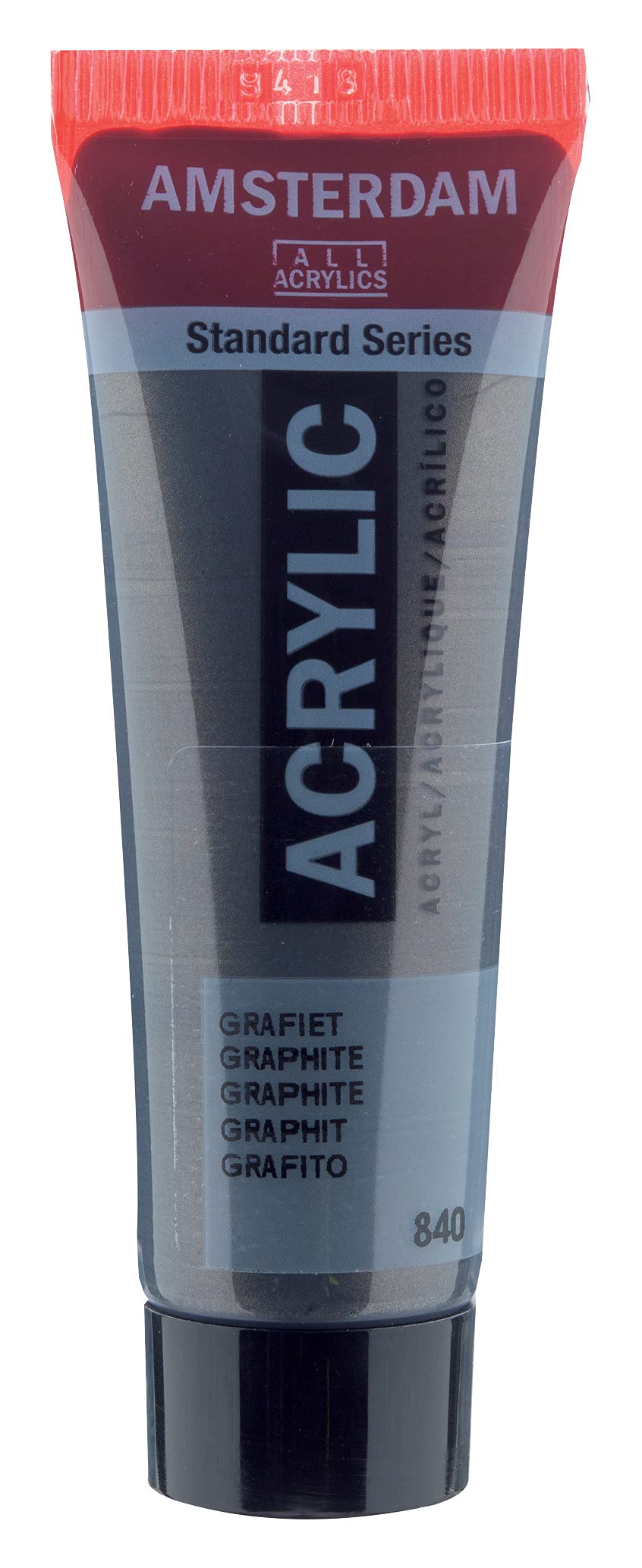 Amsterdam Standard Series Acrylic Paint Tube, Oxide Black 735, 4 fl oz | Vibrant Color with Acrylic Resin Binder, High Lightfastness, Water-Based, Strong Coverage, Visible Brush Strokes