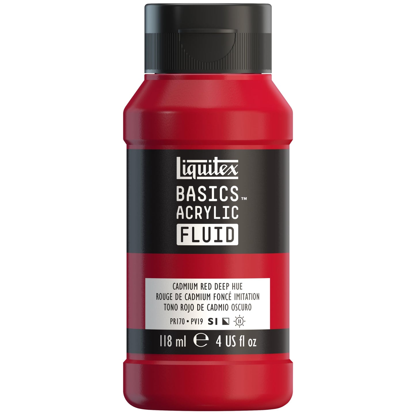 Liquitex BASICS Acrylic Fluid Paint, 118ml (4-oz) Bottle, Alizarin Crimson Permanent Hue