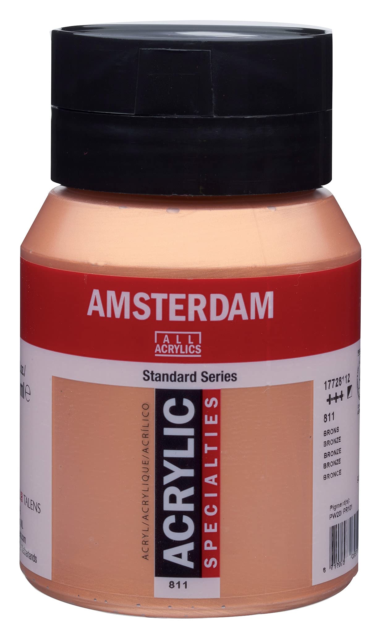 Amsterdam Standard Series Acrylic Paint Tube, Oxide Black 735, 4 fl oz | Vibrant Color with Acrylic Resin Binder, High Lightfastness, Water-Based, Strong Coverage, Visible Brush Strokes