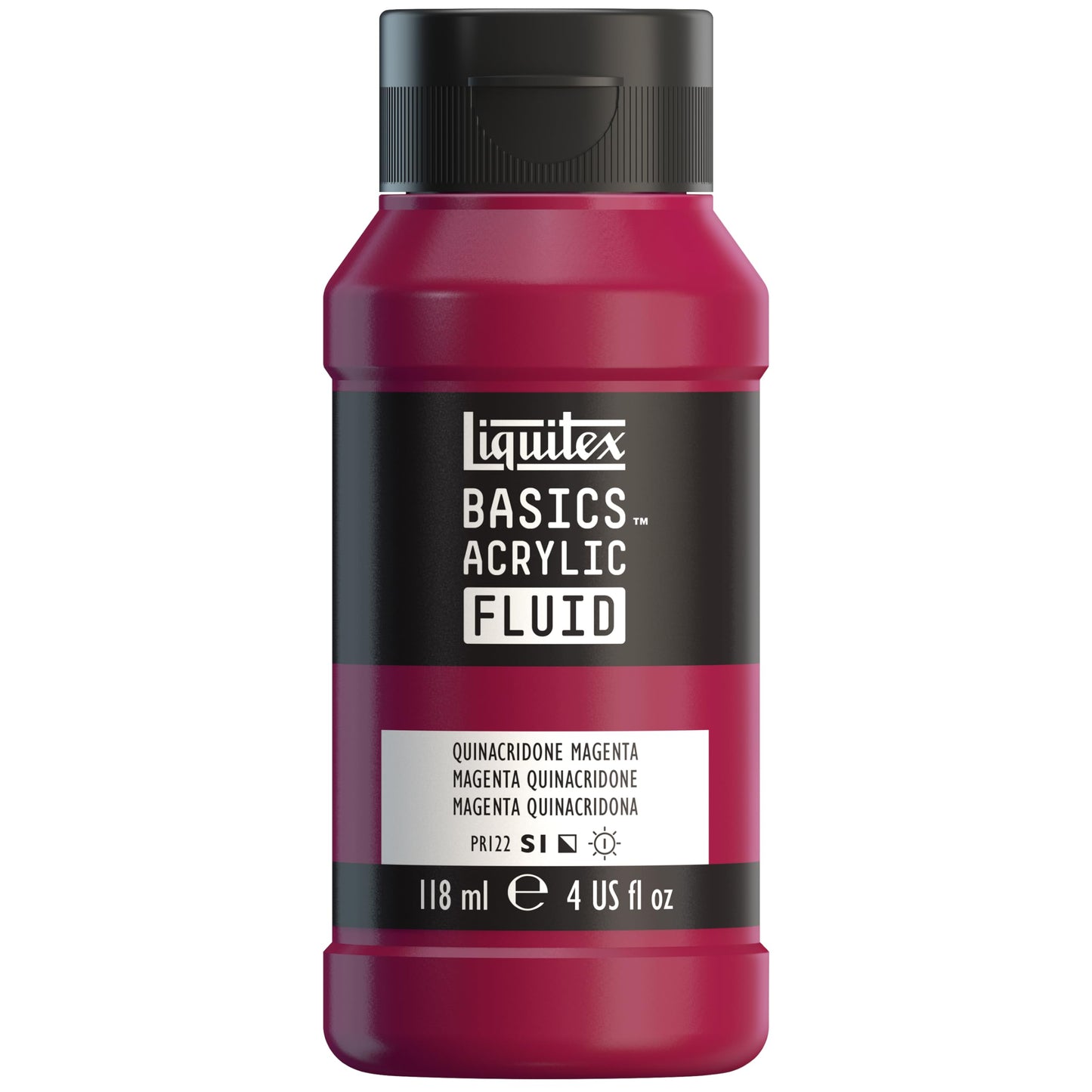 Liquitex BASICS Acrylic Fluid Paint, 118ml (4-oz) Bottle, Alizarin Crimson Permanent Hue