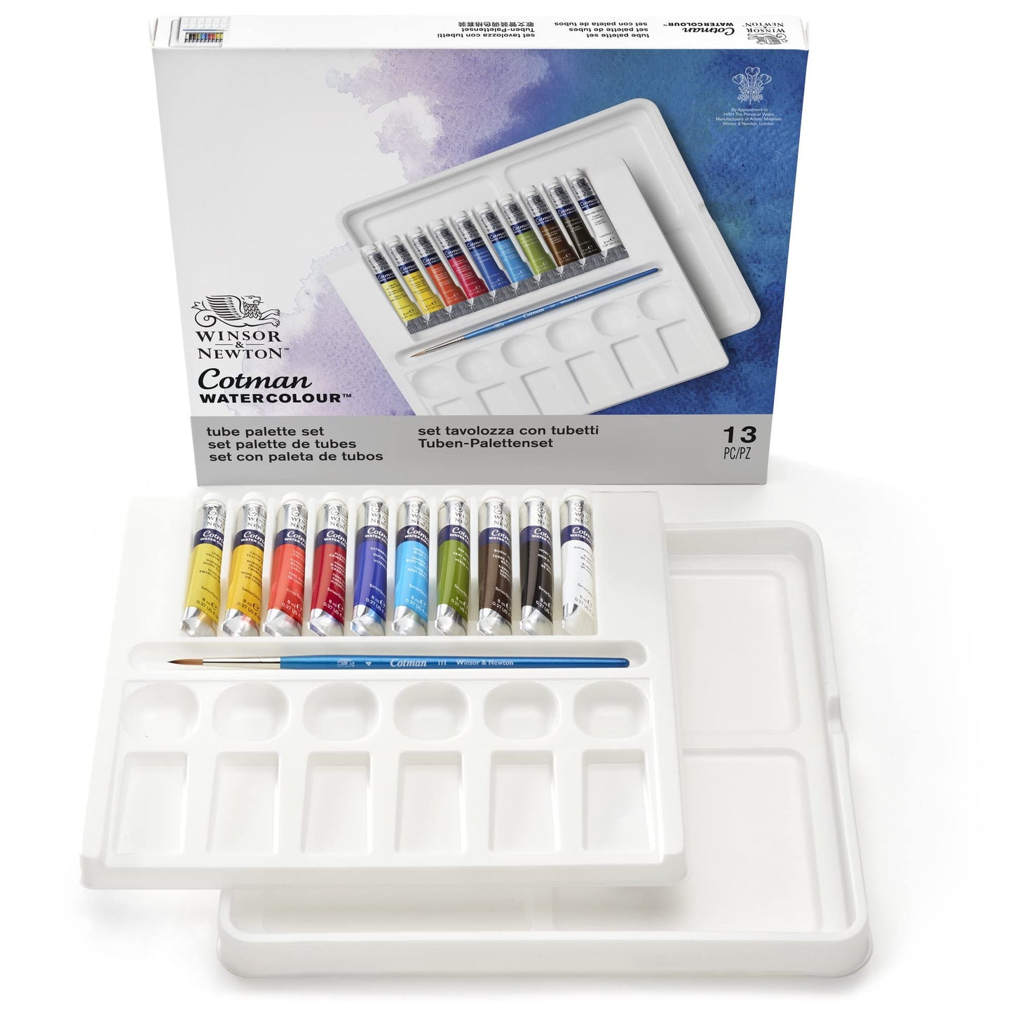 Winsor & Newton Cotman Watercolor Paint Set, Studio Set, 24 Half Pans