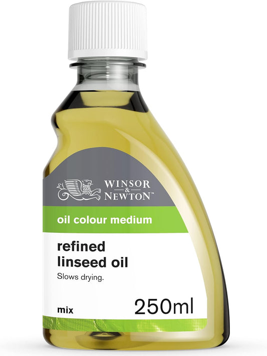 Winsor & Newton Refined Linseed Oil, 250ml (8.4-oz) Bottle