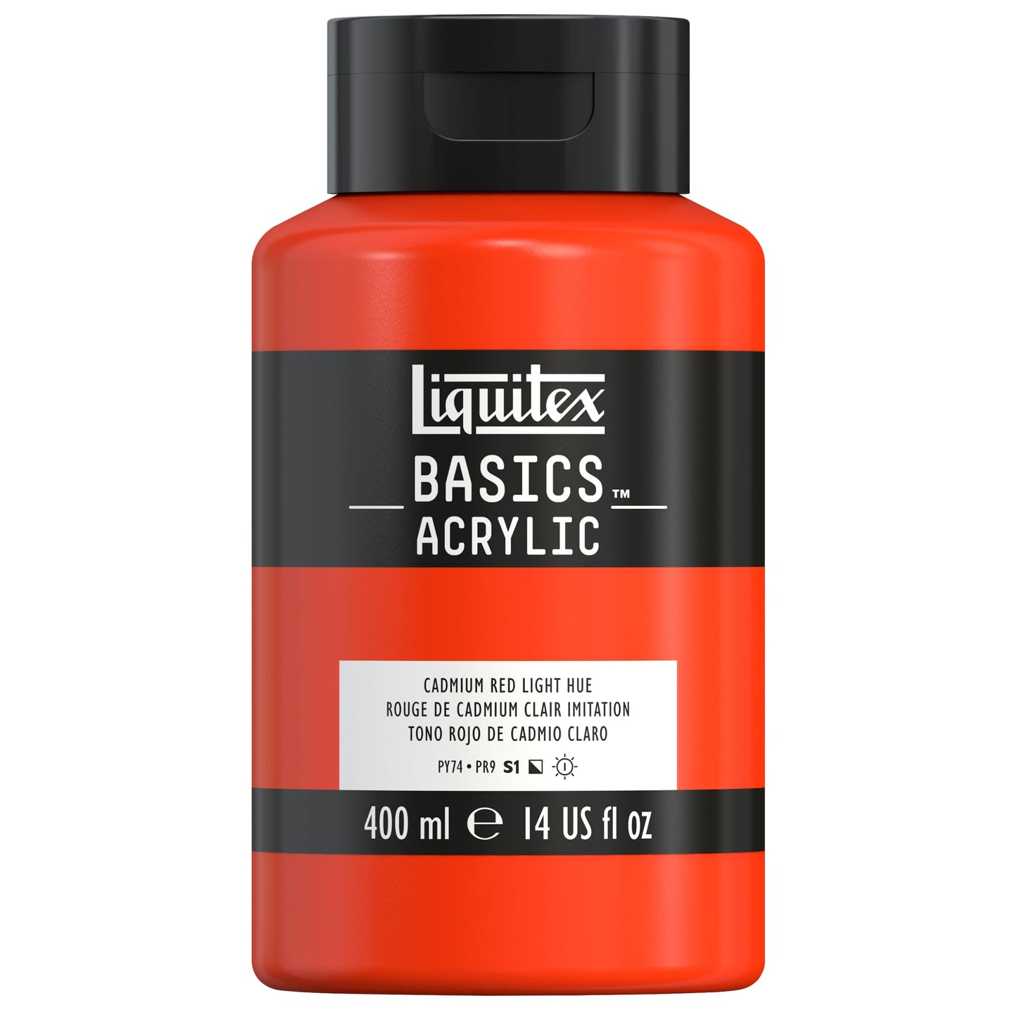 Liquitex BASICS Acrylic Paint, 250ml (8.5-oz) Tube, Cadmium Red Medium Hue