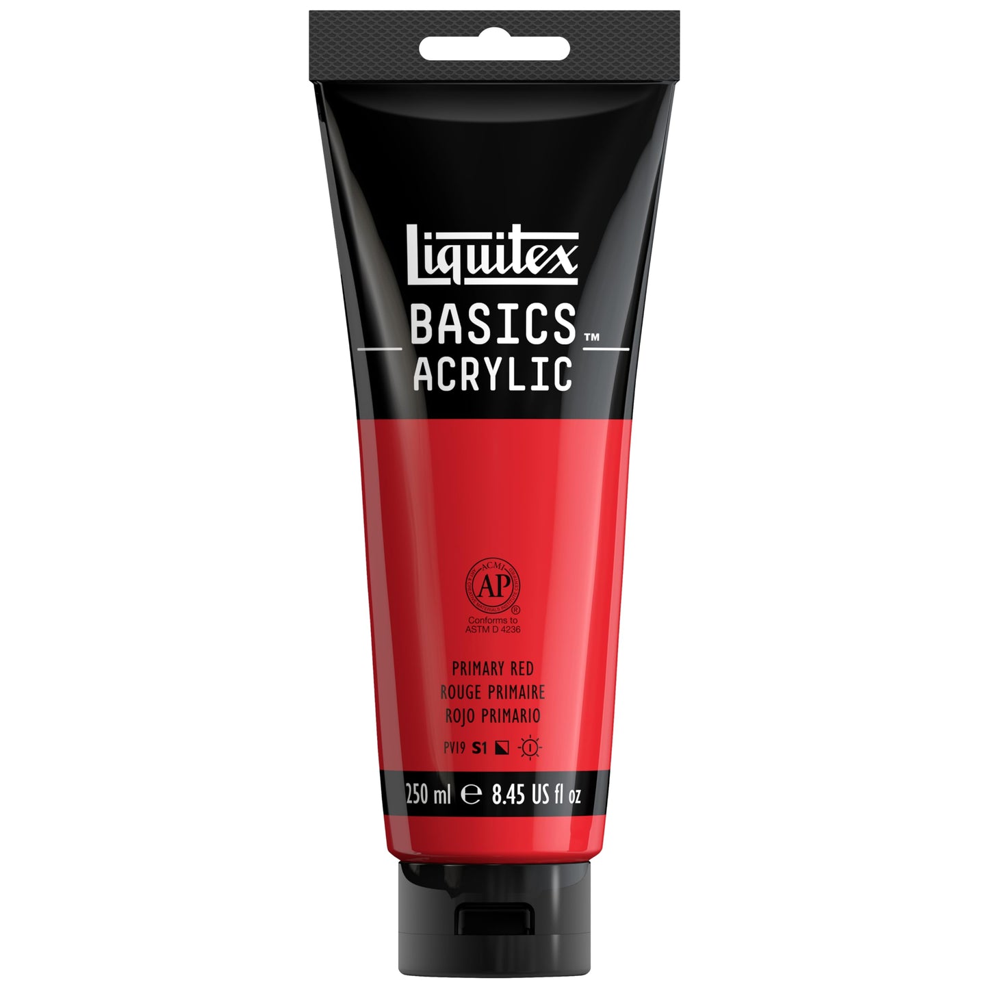 Liquitex BASICS Acrylic Paint, 250ml (8.5-oz) Tube, Cadmium Red Medium Hue