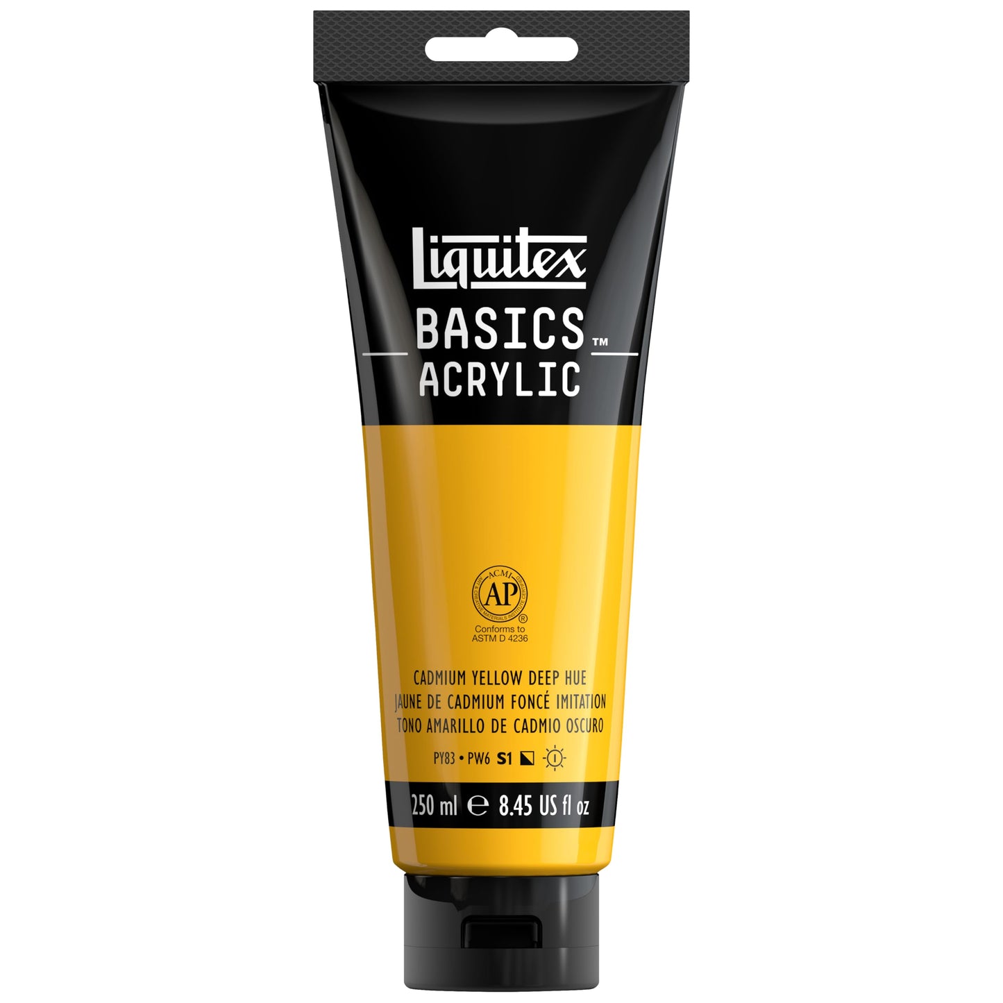 Liquitex BASICS Acrylic Paint, 250ml (8.5-oz) Tube, Cadmium Red Medium Hue