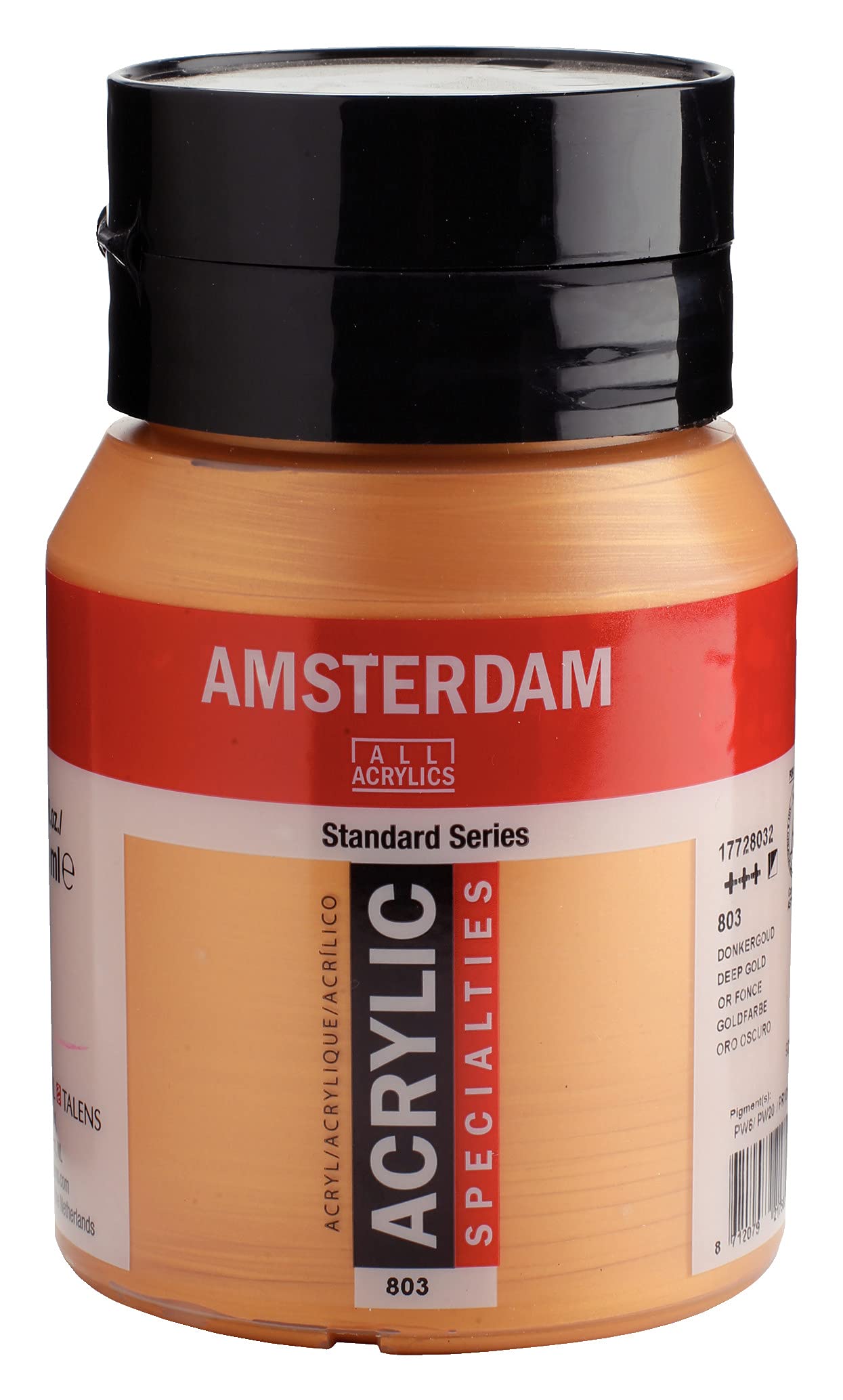Amsterdam Standard Series Acrylic Paint Tube, Oxide Black 735, 4 fl oz | Vibrant Color with Acrylic Resin Binder, High Lightfastness, Water-Based, Strong Coverage, Visible Brush Strokes