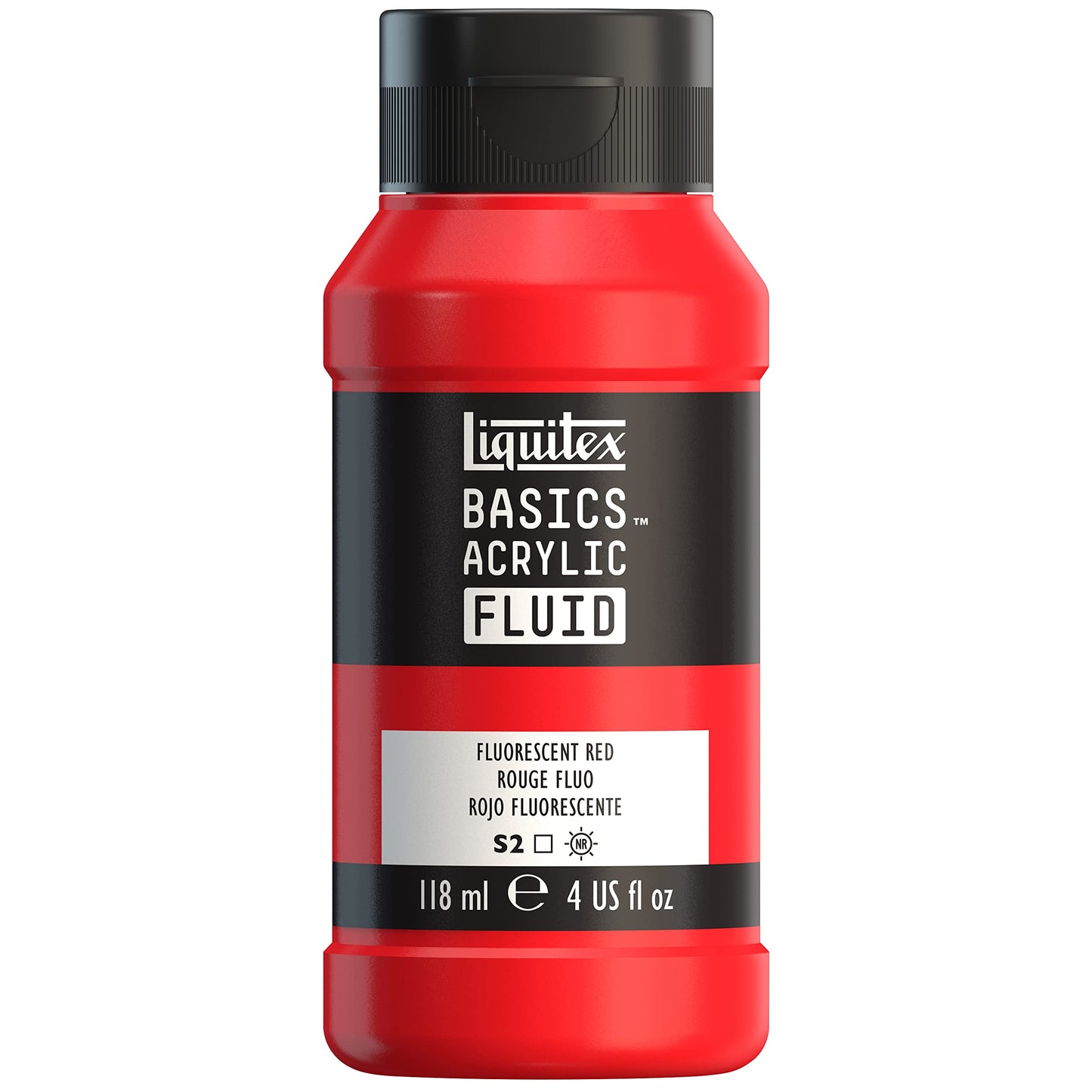 Liquitex BASICS Acrylic Fluid Paint, 118ml (4-oz) Bottle, Alizarin Crimson Permanent Hue