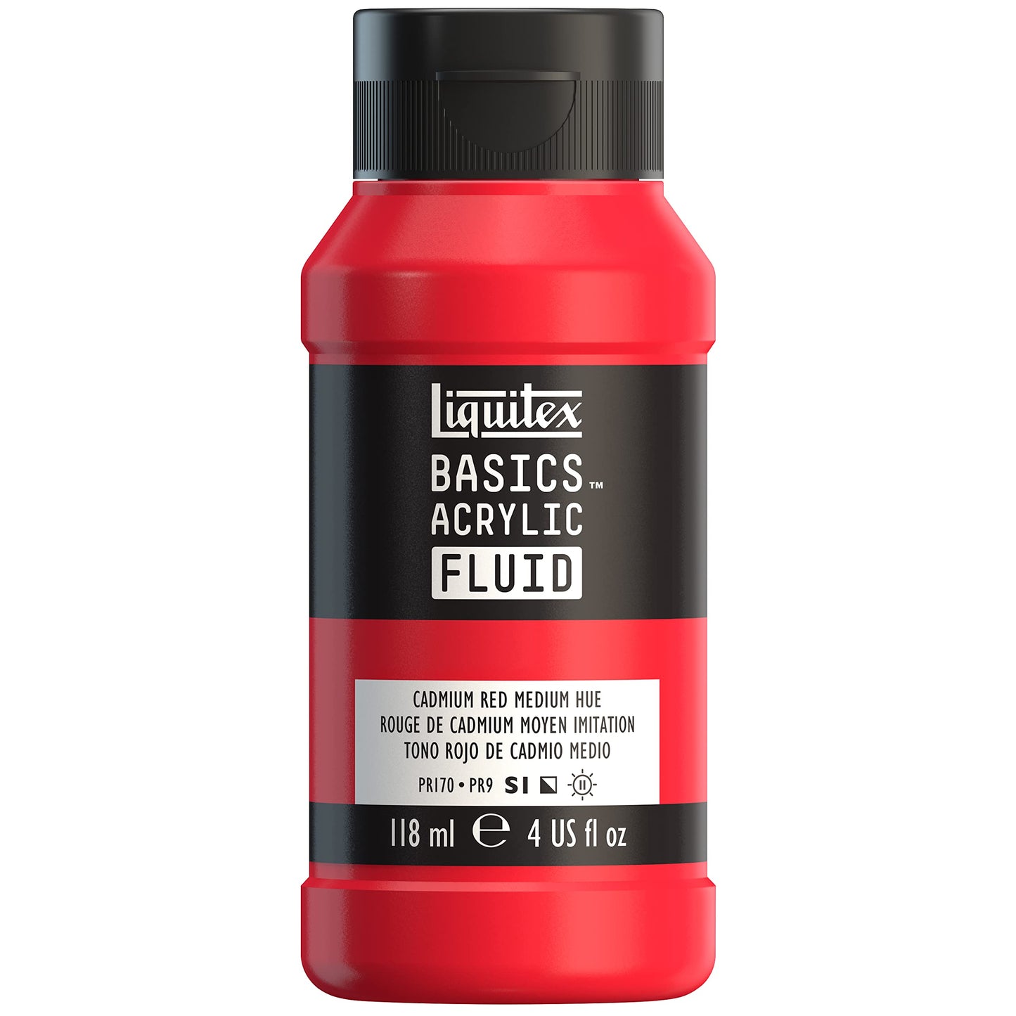 Liquitex BASICS Acrylic Fluid Paint, 118ml (4-oz) Bottle, Alizarin Crimson Permanent Hue