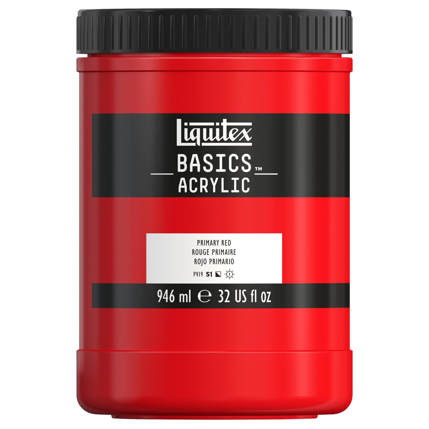 Liquitex BASICS Acrylic Paint, 250ml (8.5-oz) Tube, Cadmium Red Medium Hue