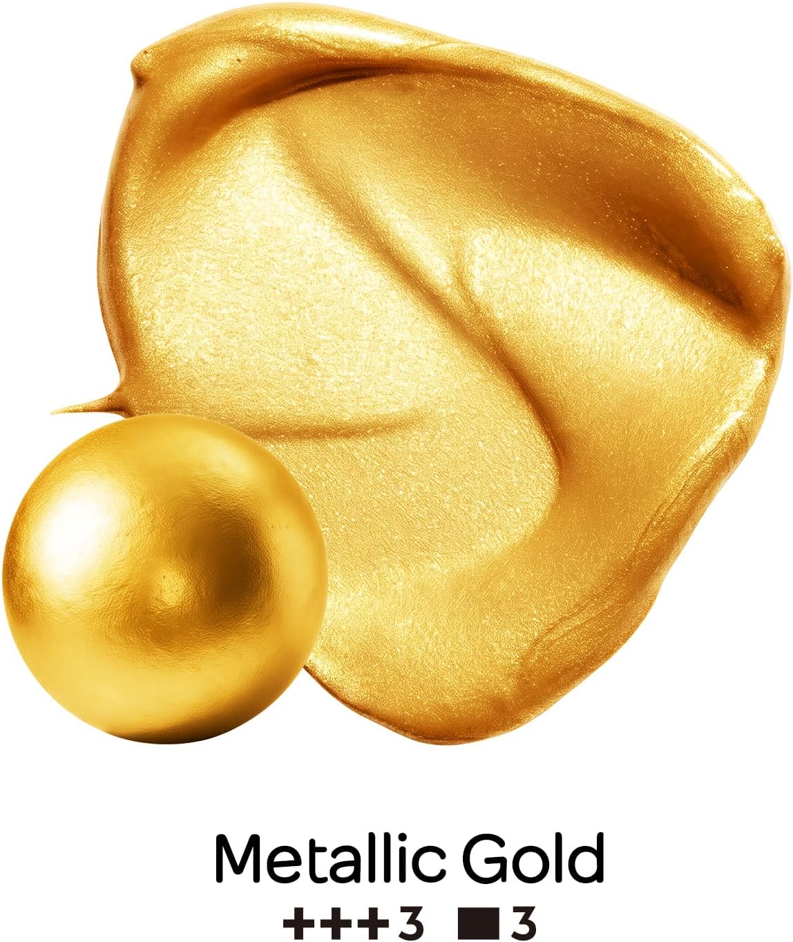 Nicpro Metallic Gold Acrylic Paint, 8.45oz/250ml Large Gold Leaf Paint | Non Toxic, Non Fading Craft Paints for Metal, Wood, Clay, Fabric, Canvas, Furniture, Handcrafts, Art Supplies