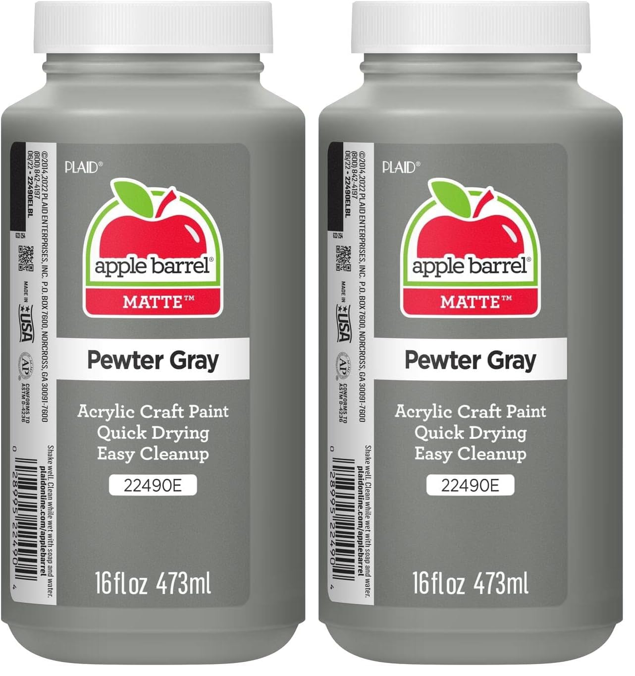 Apple Barrel Acrylic Paint in Assorted Colors (16 Ounce), 21142 Cobalt Blue