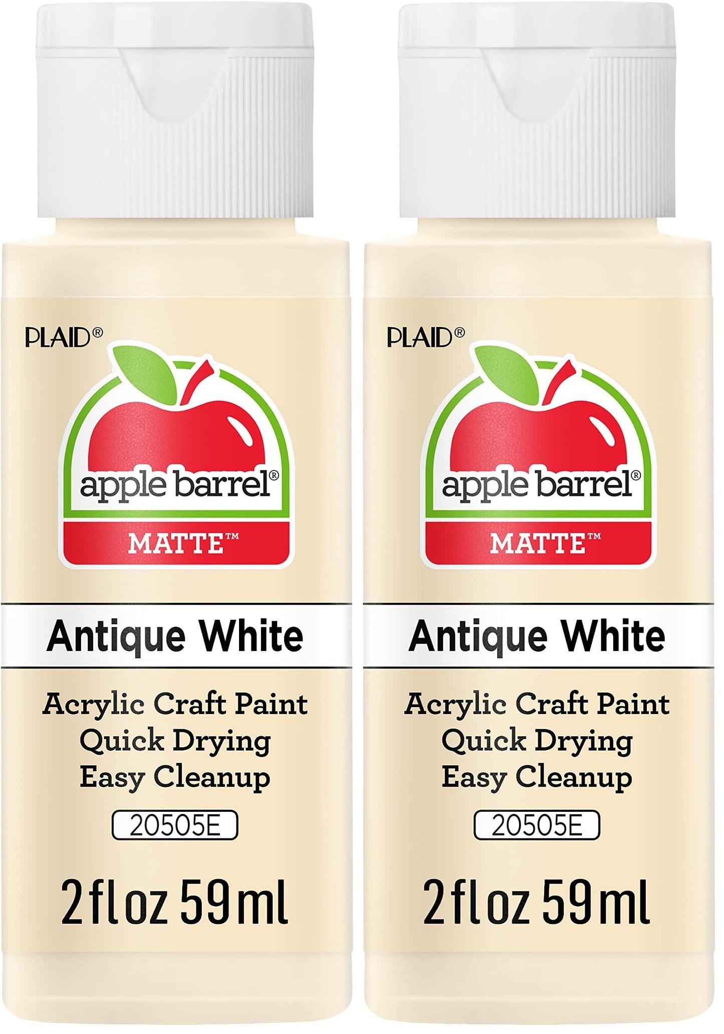 Apple Barrel Acrylic Paint in Assorted Colors (2 Ounce), 20503 White