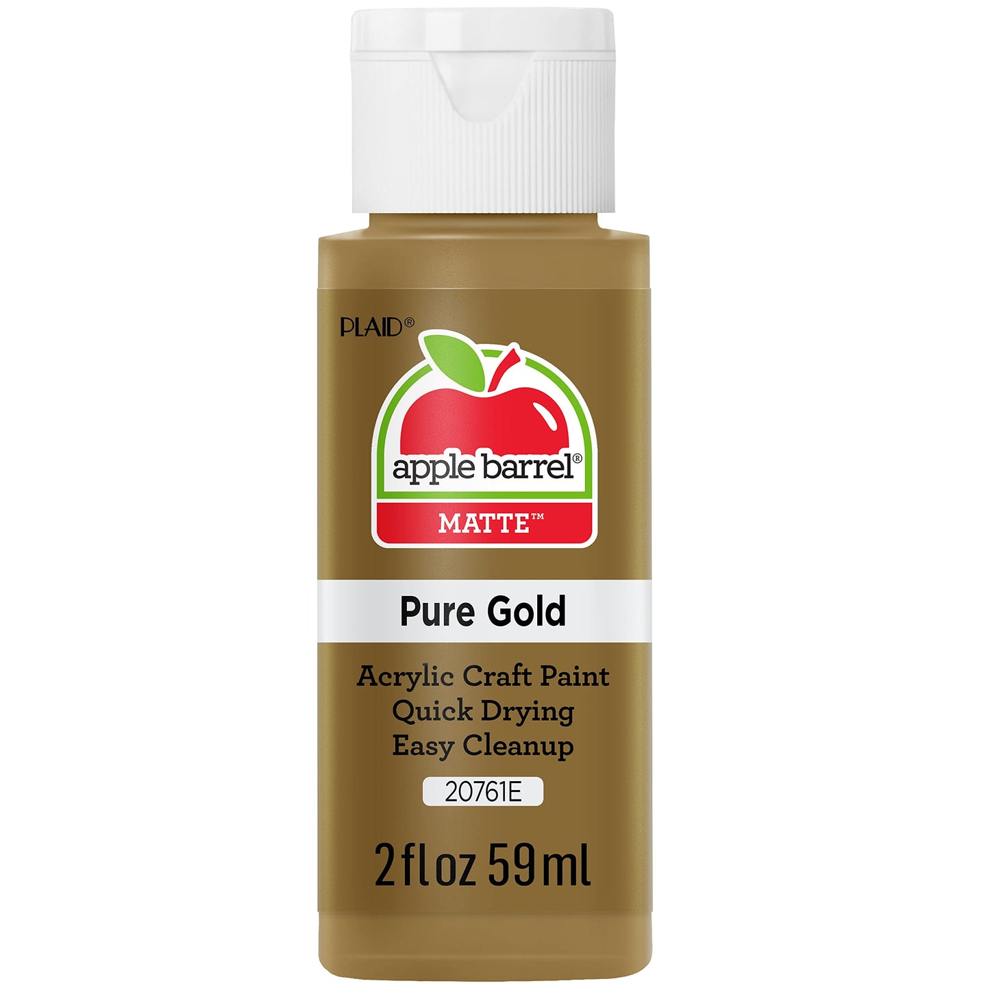 Apple Barrel Acrylic Paint in Assorted Colors (2 Ounce), 20503 White
