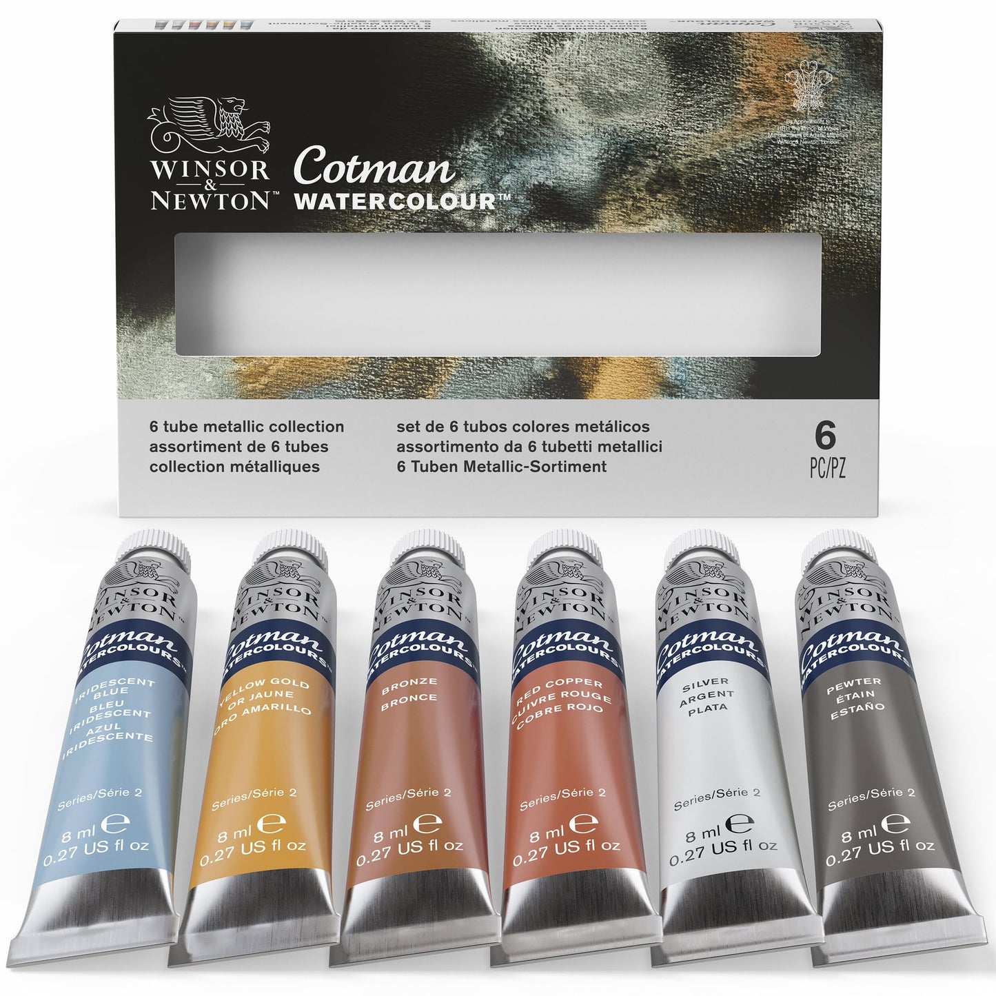 Winsor & Newton Cotman Watercolor Paint Set, Field Pocket Set, 12 Half Pan w/ Brush, Sponge, Bottle