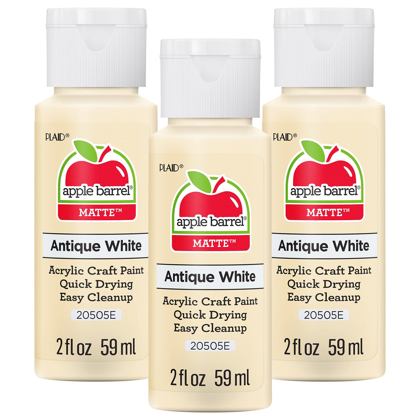 Apple Barrel Acrylic Paint in Assorted Colors (2 Ounce), 20503 White