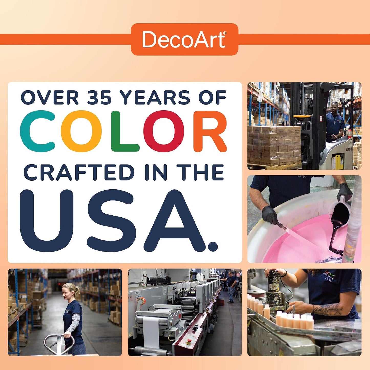 DecoArt Americana Acrylic Paint Set – Popular Colors, 18 Bottles (2 fl oz) – Art and Craft Acrylic Paints for Canvas, Wood, and More