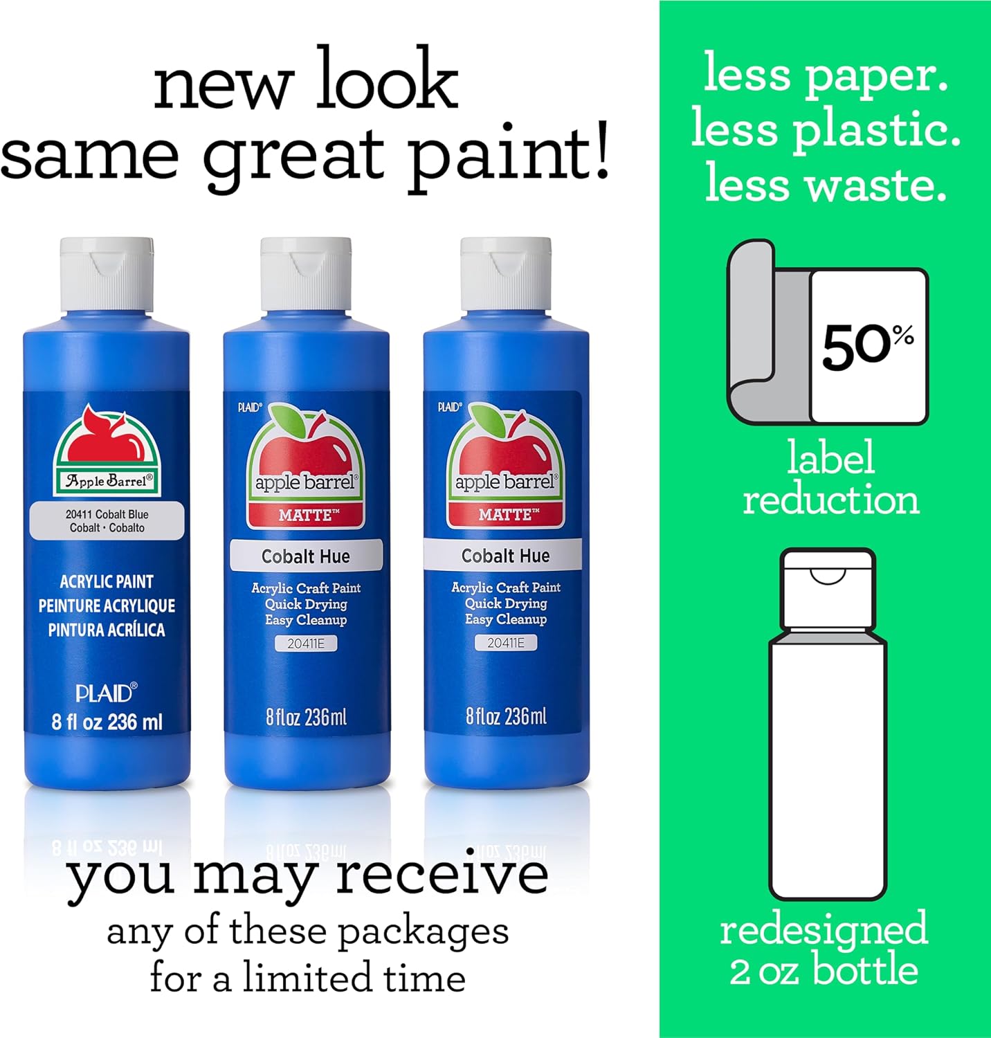 Apple Barrel Acrylic Paint in Assorted Colors (8 Ounce), 20404 Black- (Pack of 1)