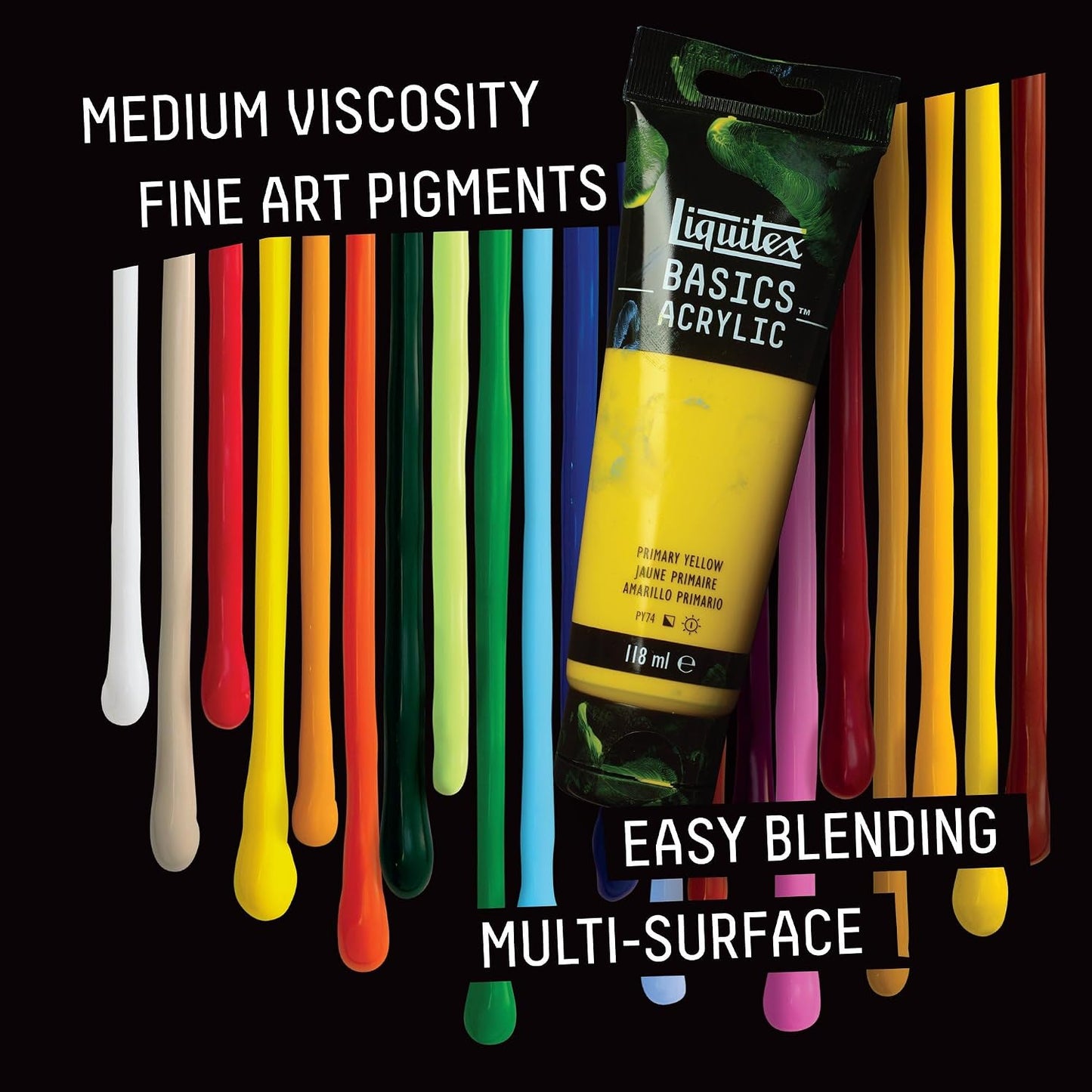 Liquitex BASICS Acrylic Paint, 250ml (8.5-oz) Tube, Cadmium Red Medium Hue
