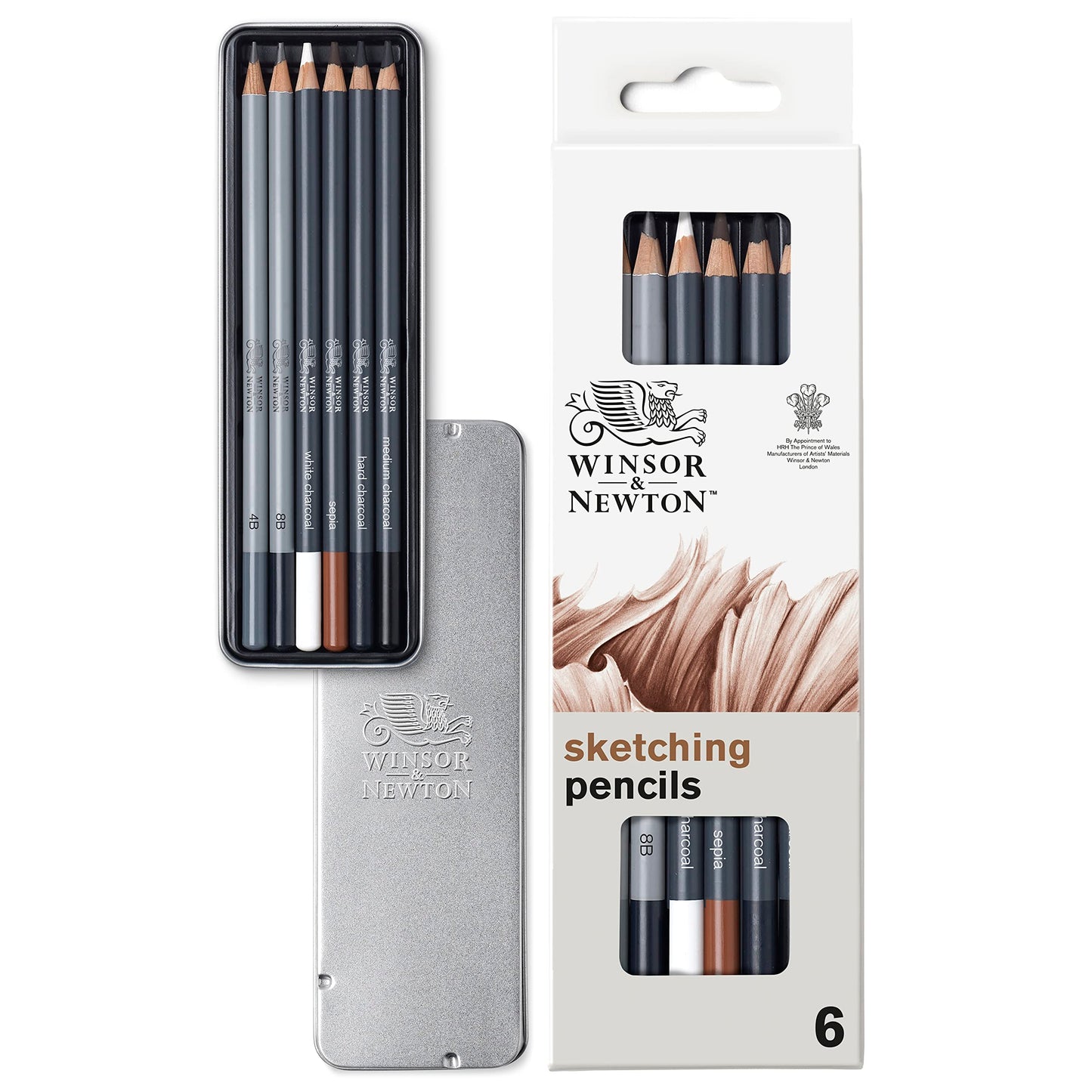 Winsor & Newton Studio Collection Artist Pencils, Sketching Pencils, Set of 10