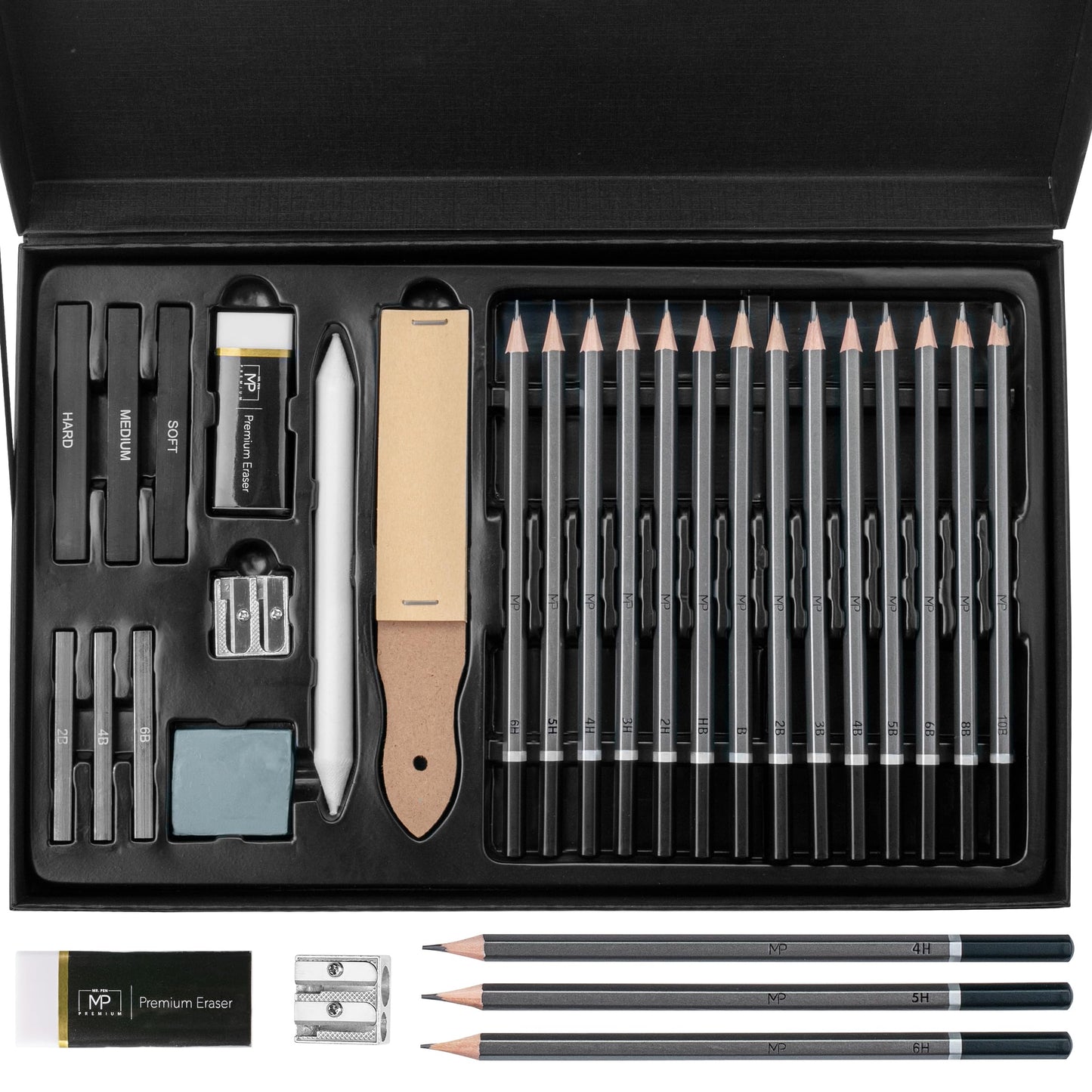 Mr. Pen- Sketch Pencils for Drawing, 14 Pack | Artist Graphite Pencils for Sketching (10B-6H), Sketch Set for Artists, Shading & Art Projects, Sketching Supplies