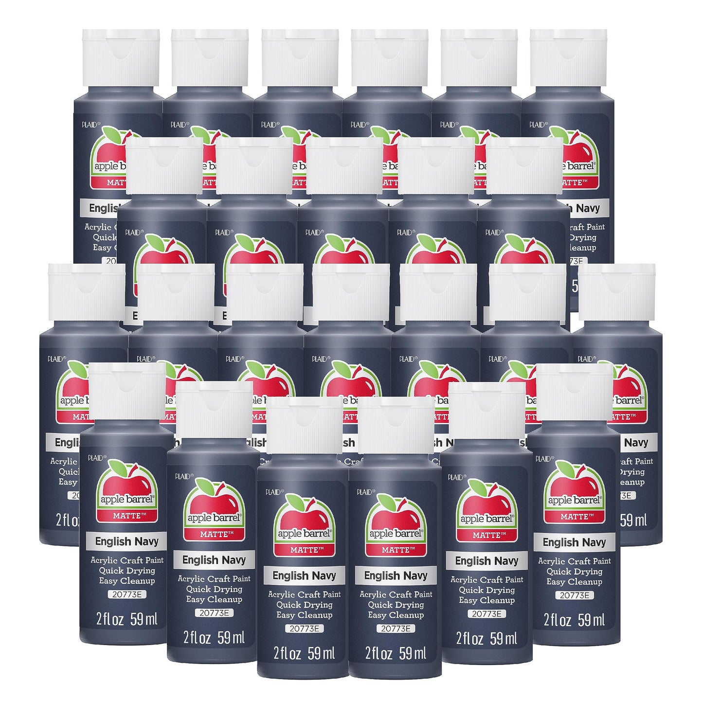 Apple Barrel Acrylic Paint in Assorted Colors (2 Ounce), 20503 White
