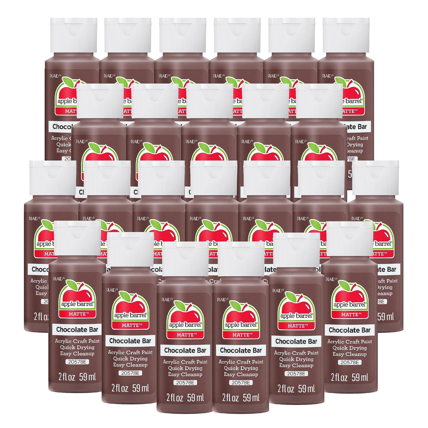 Apple Barrel Acrylic Paint in Assorted Colors (2 Ounce), 20503 White