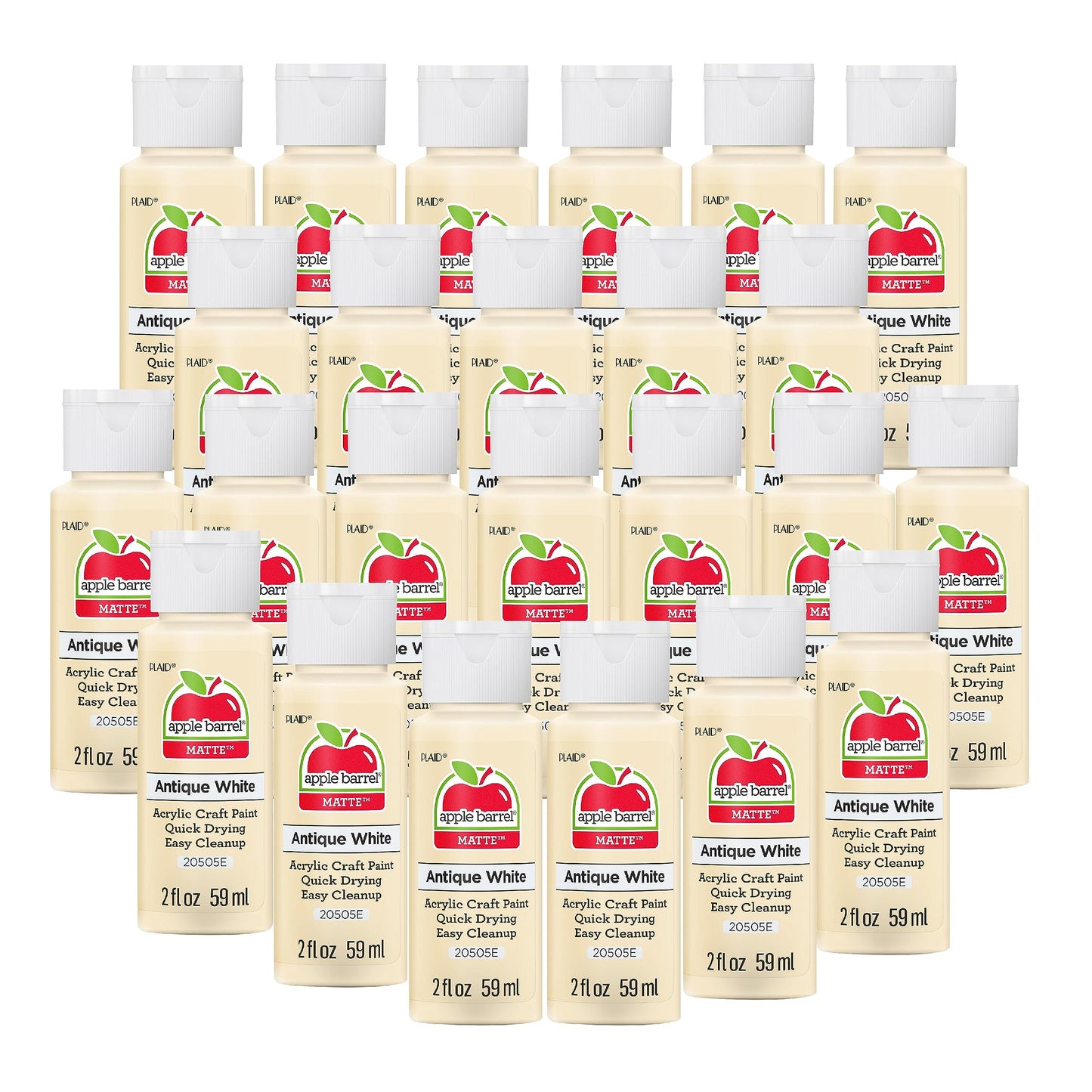 Apple Barrel Acrylic Paint in Assorted Colors (2 Ounce), 20503 White