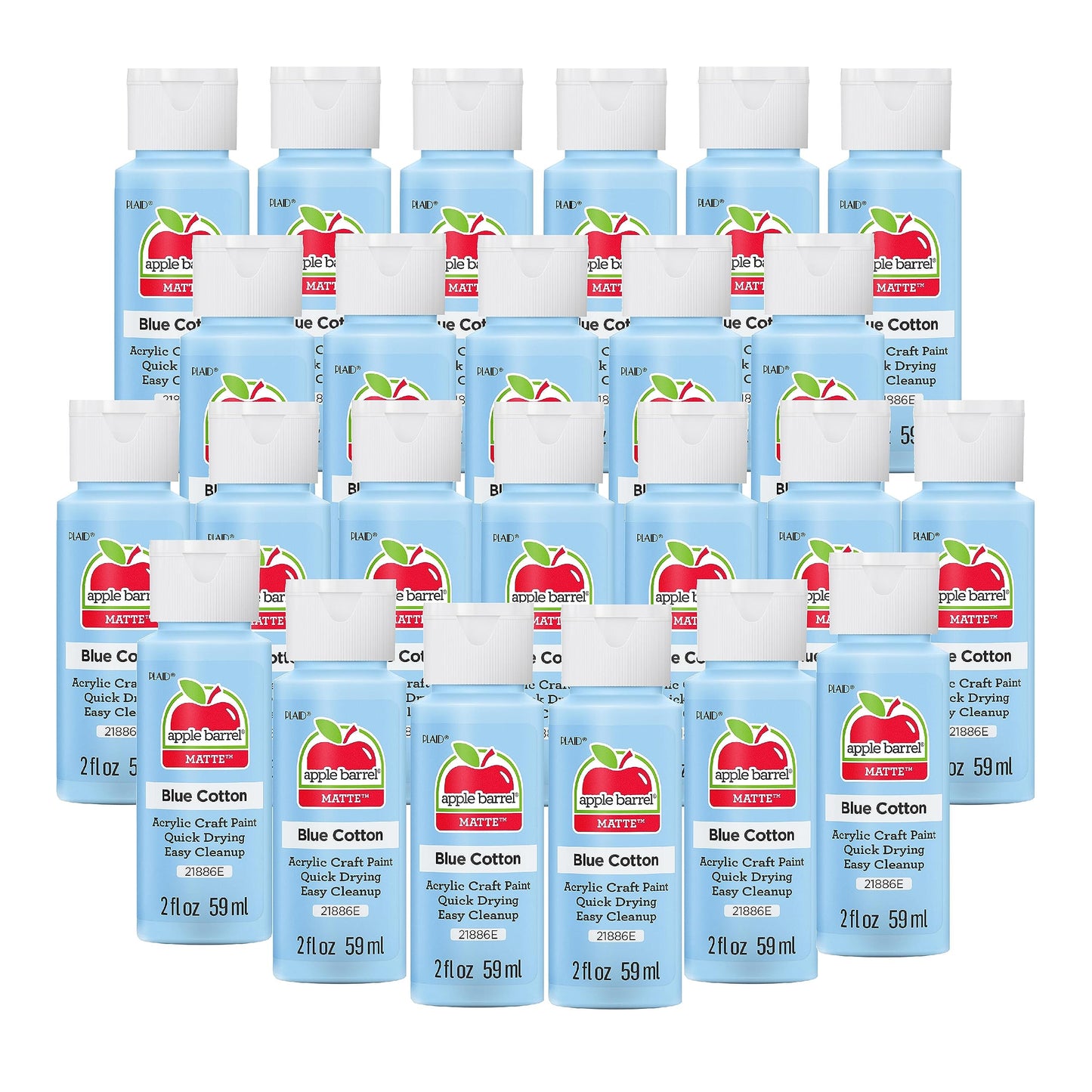 Apple Barrel Acrylic Paint in Assorted Colors (2 Ounce), 20503 White