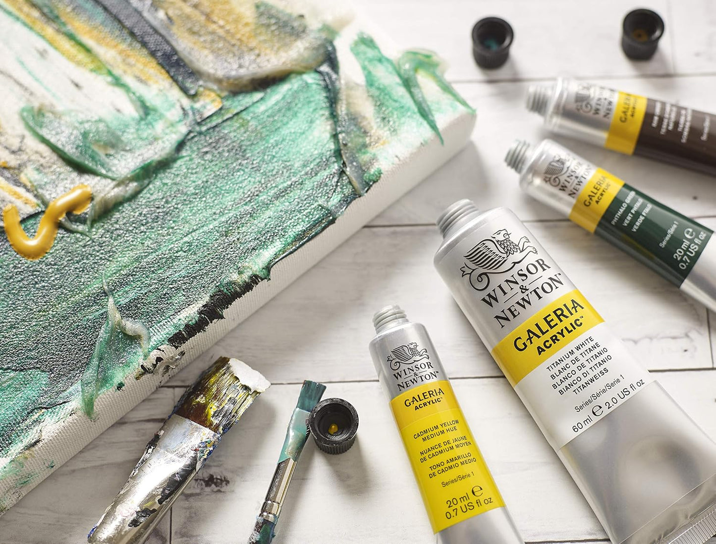 Winsor & Newton Galeria Acrylic Color, 200ml (6.75-oz) Tube, Titanium White