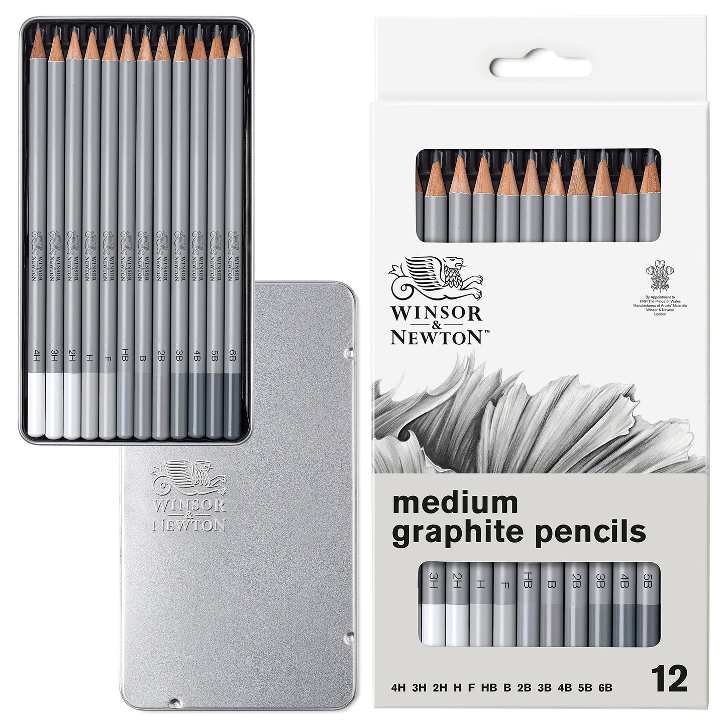 Winsor & Newton Studio Collection Artist Pencils, Sketching Pencils, Set of 10