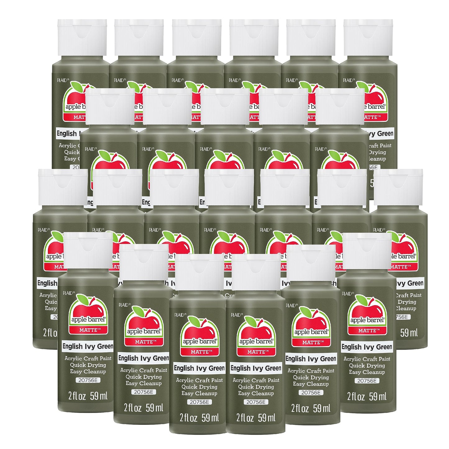 Apple Barrel Acrylic Paint in Assorted Colors (2 Ounce), 20503 White