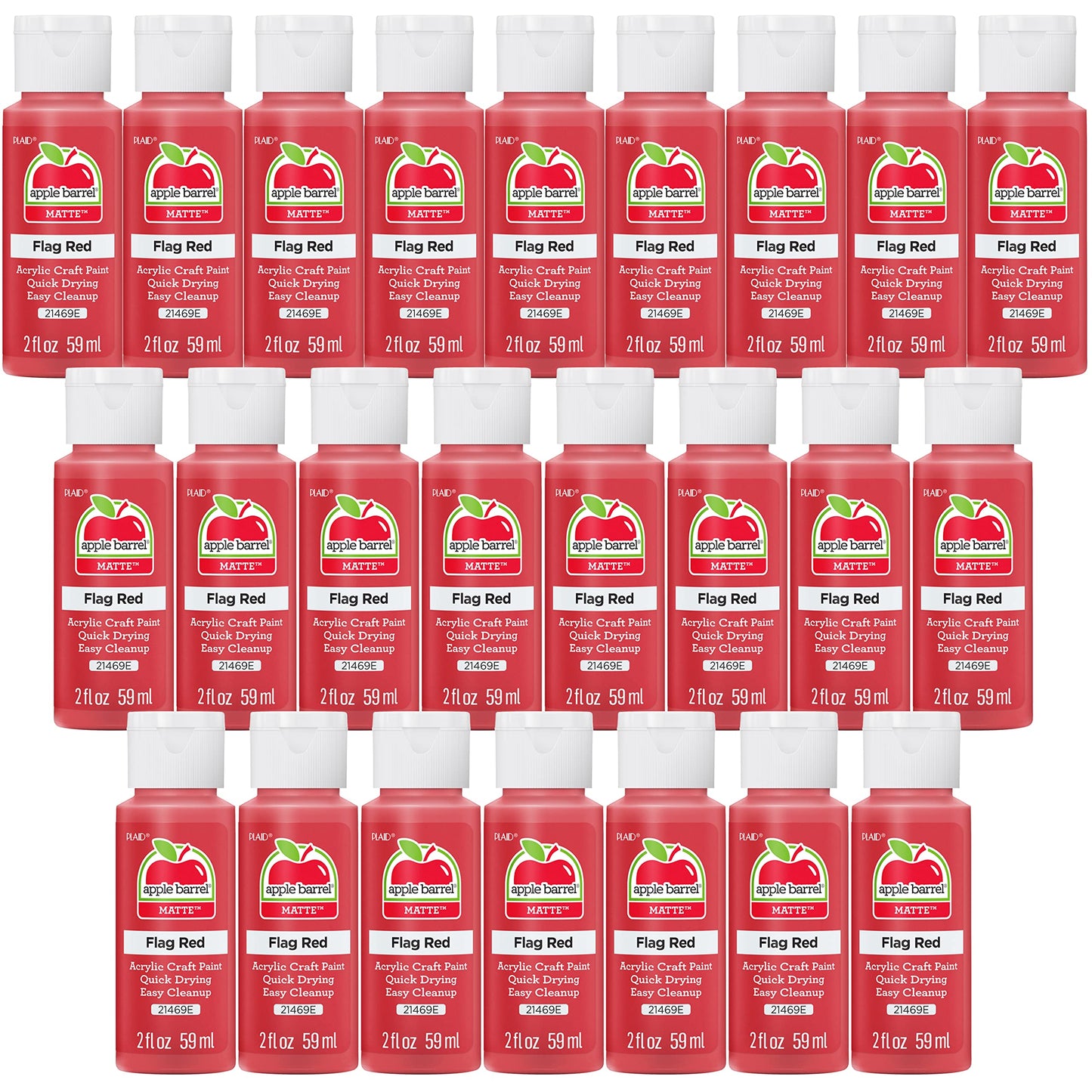 Apple Barrel Acrylic Paint in Assorted Colors (2 Ounce), 20503 White