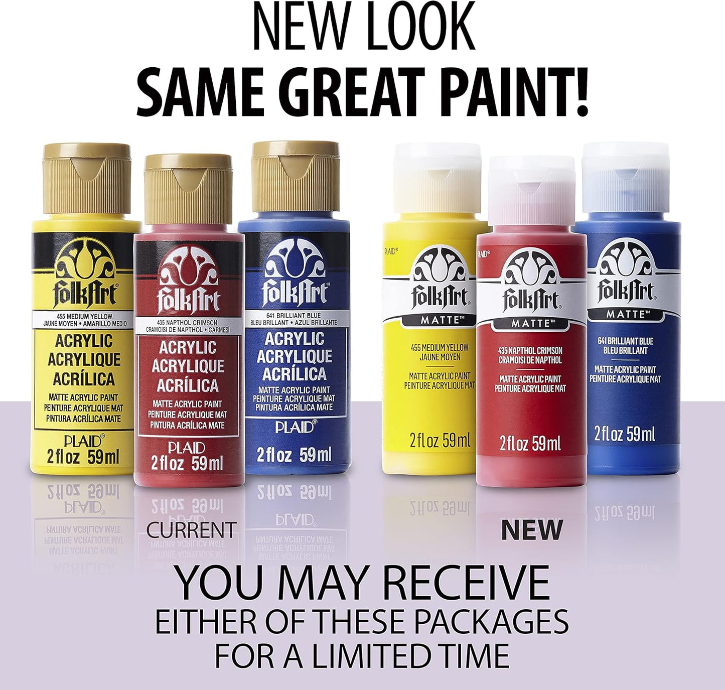 FolkArt Acrylic Paint in Assorted Colors (2 oz), 480, Titanium White