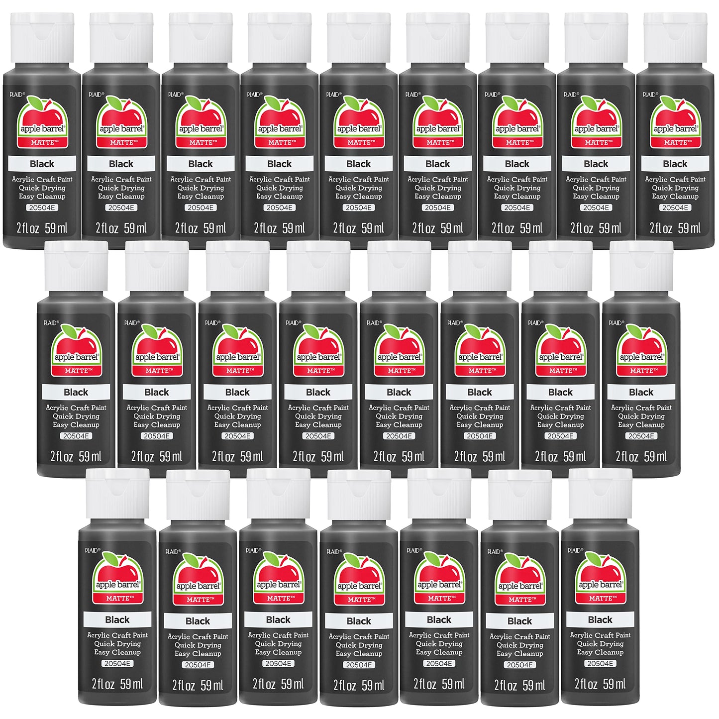 Apple Barrel Acrylic Paint in Assorted Colors (2 Ounce), 20503 White