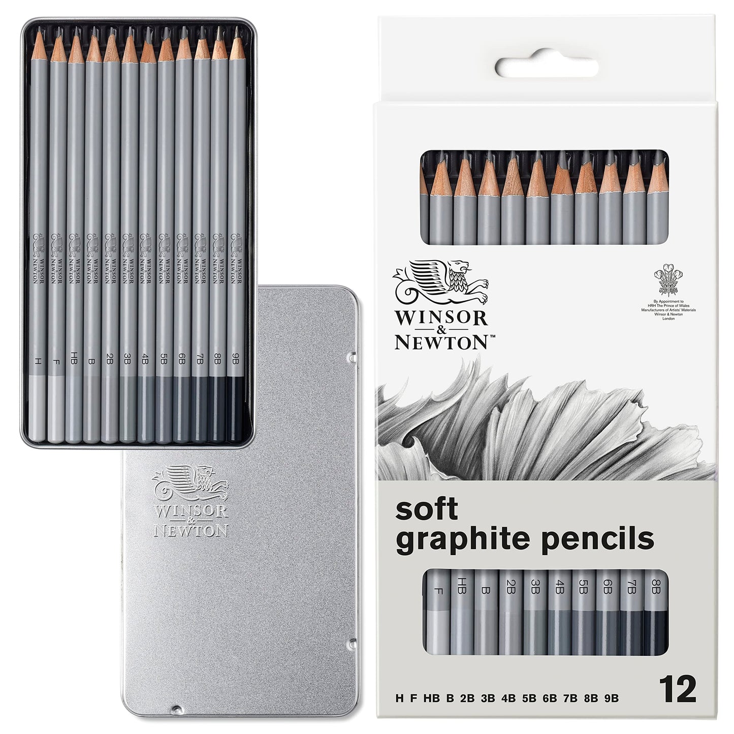 Winsor & Newton Studio Collection Artist Pencils, Sketching Pencils, Set of 10