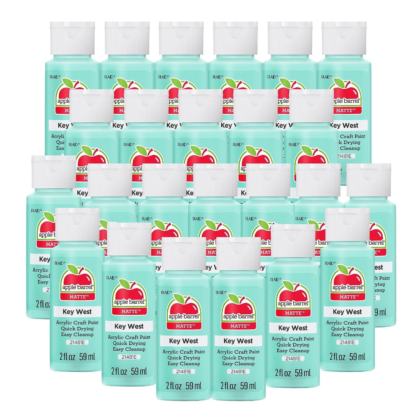 Apple Barrel Acrylic Paint in Assorted Colors (2 Ounce), 20503 White