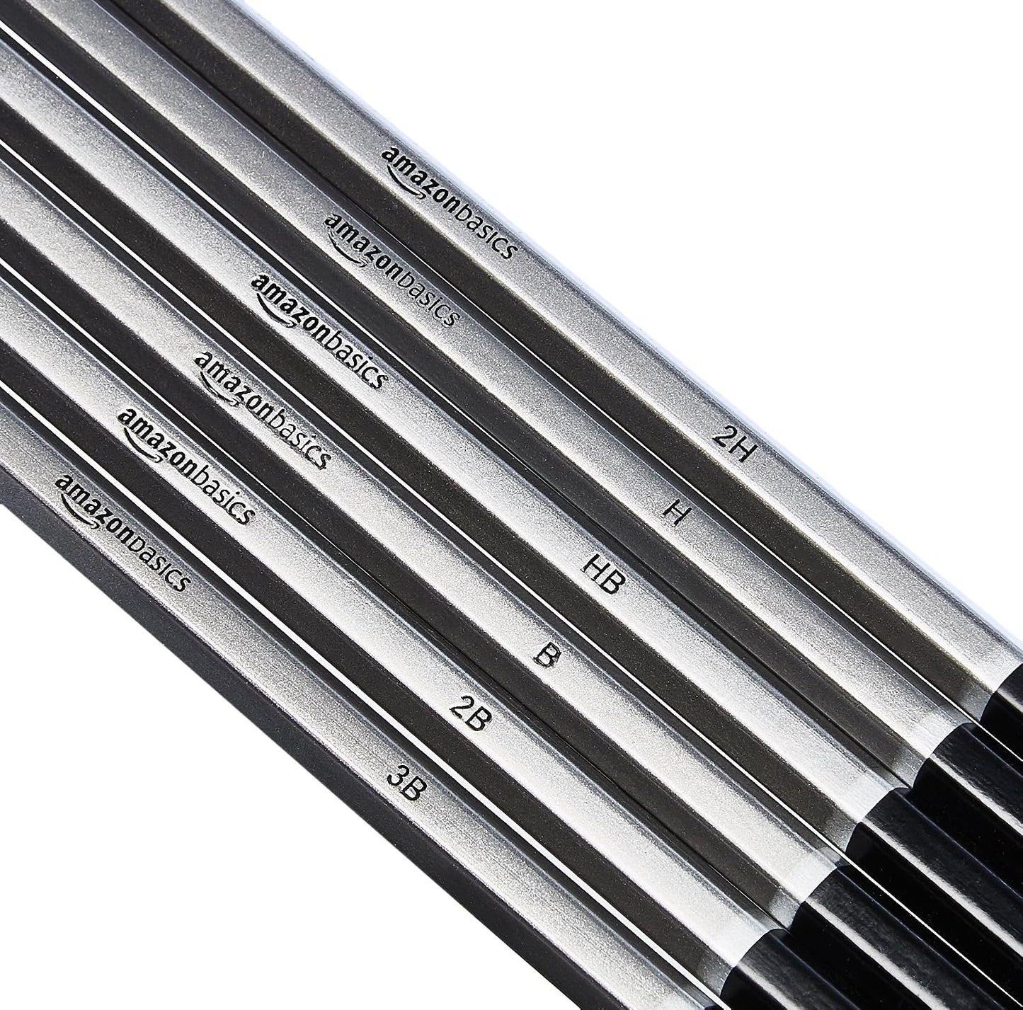 Amazon Basics Sketching and Drawing Art Pencil Kit, 17-Piece Set for Artists, Drawing Supplies with Pencils, Charcoal, Erasers, Sharpener for Shading, Black, White