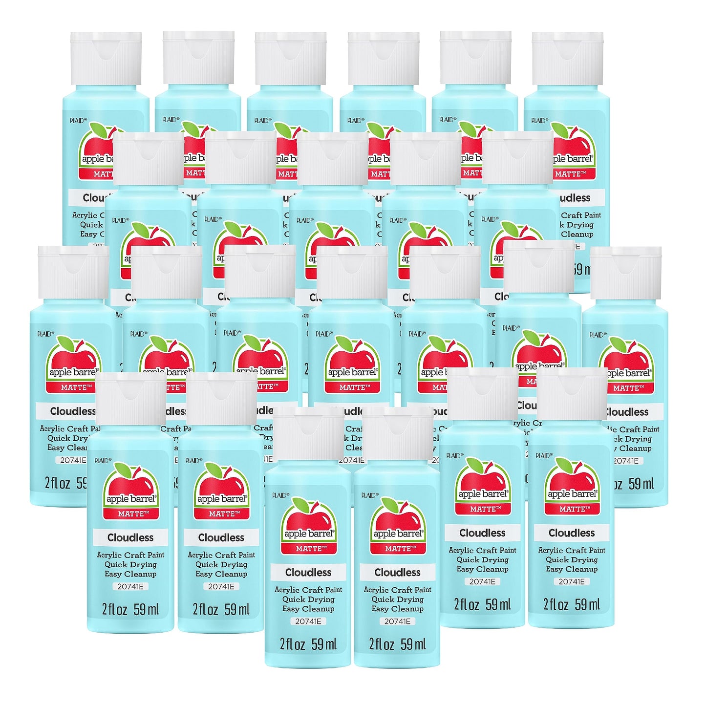 Apple Barrel Acrylic Paint in Assorted Colors (2 Ounce), 20503 White