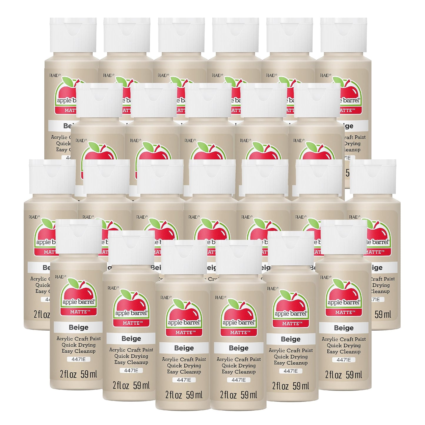 Apple Barrel Acrylic Paint in Assorted Colors (2 Ounce), 20503 White